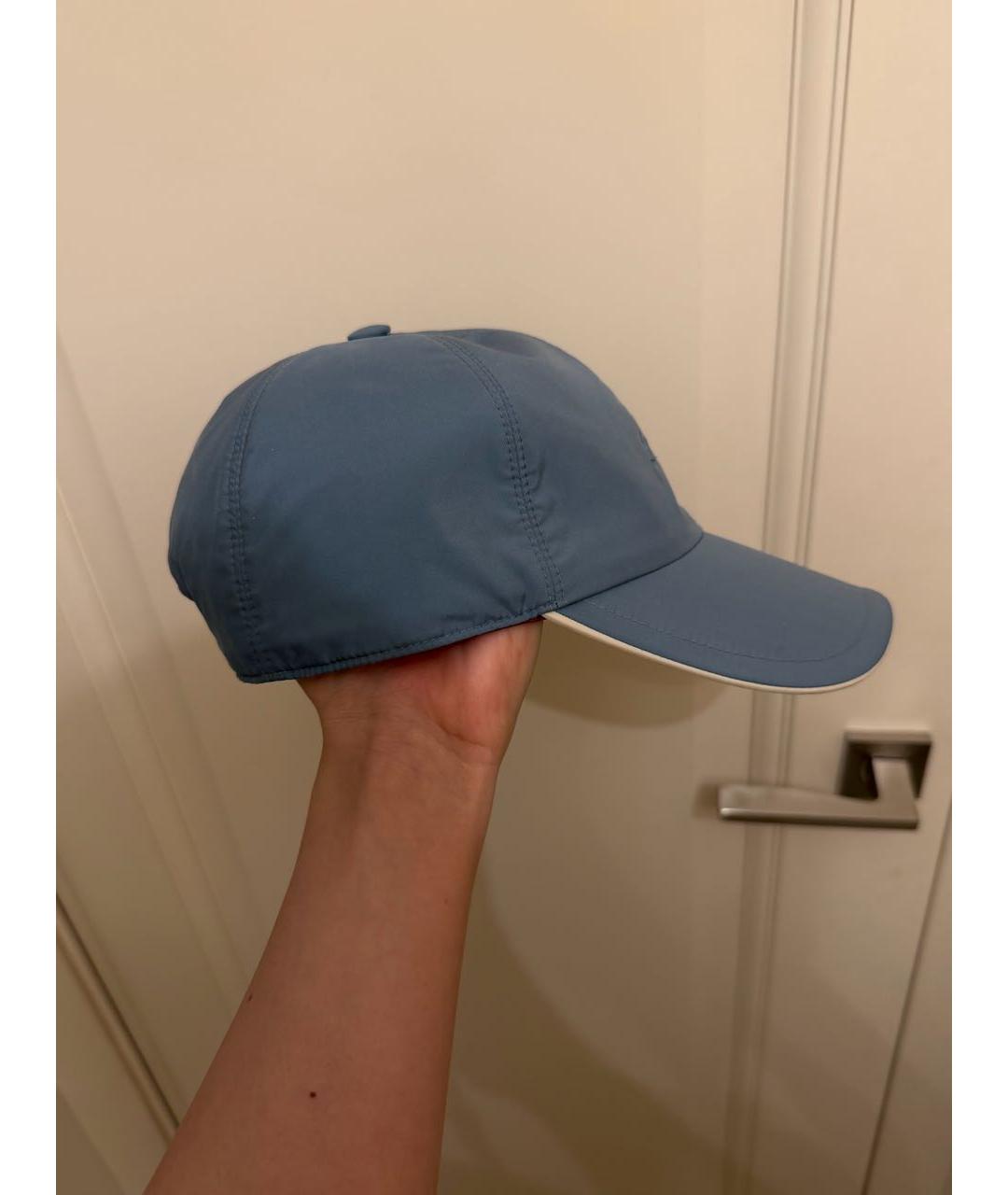 LORO PIANA Синяя хлопковая кепка/бейсболка, фото 2