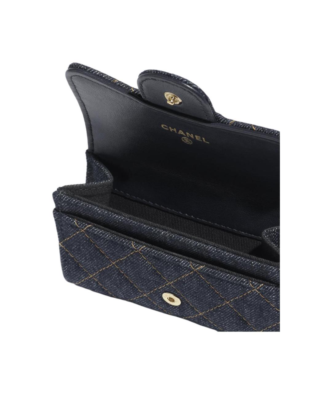 CHANEL Темно-синий кардхолдер, фото 3
