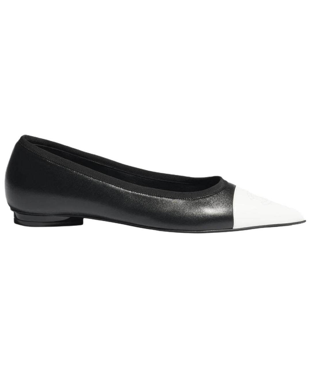 CHANEL Черные кожаные туфли, фото 1