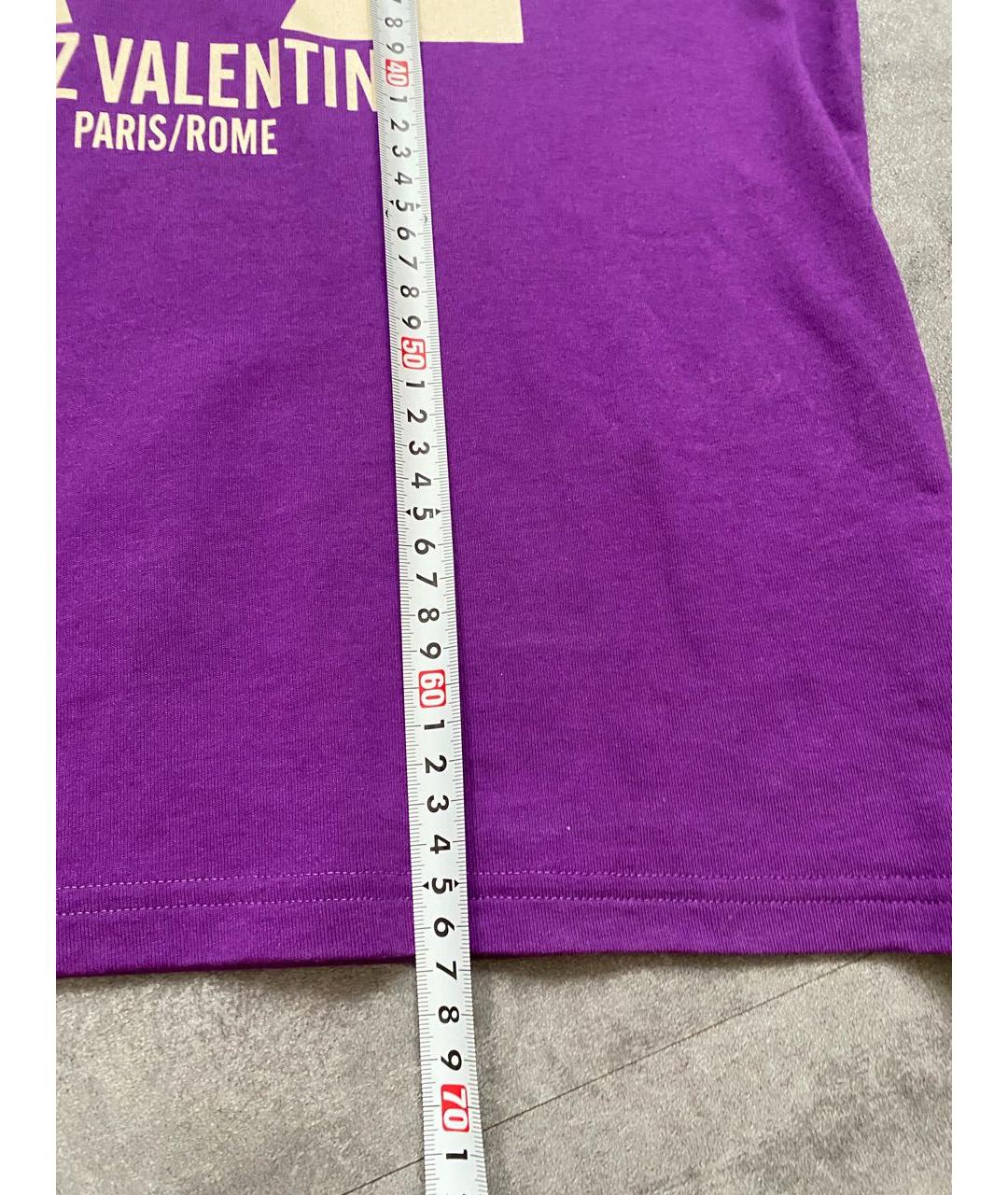 VALENTINO Фиолетовая футболка, фото 3