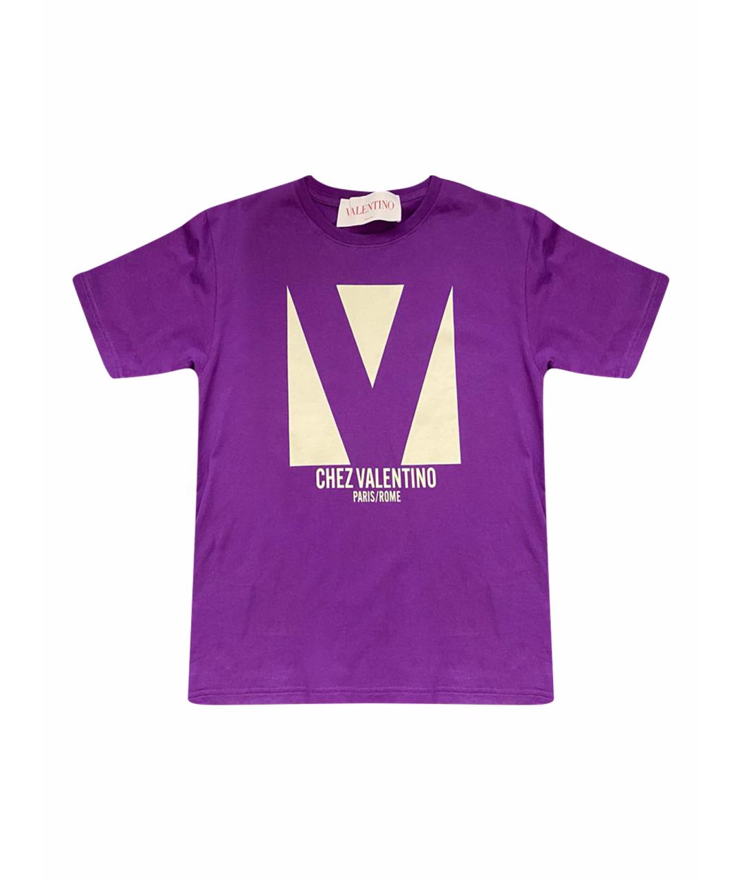 VALENTINO Фиолетовая футболка, фото 1