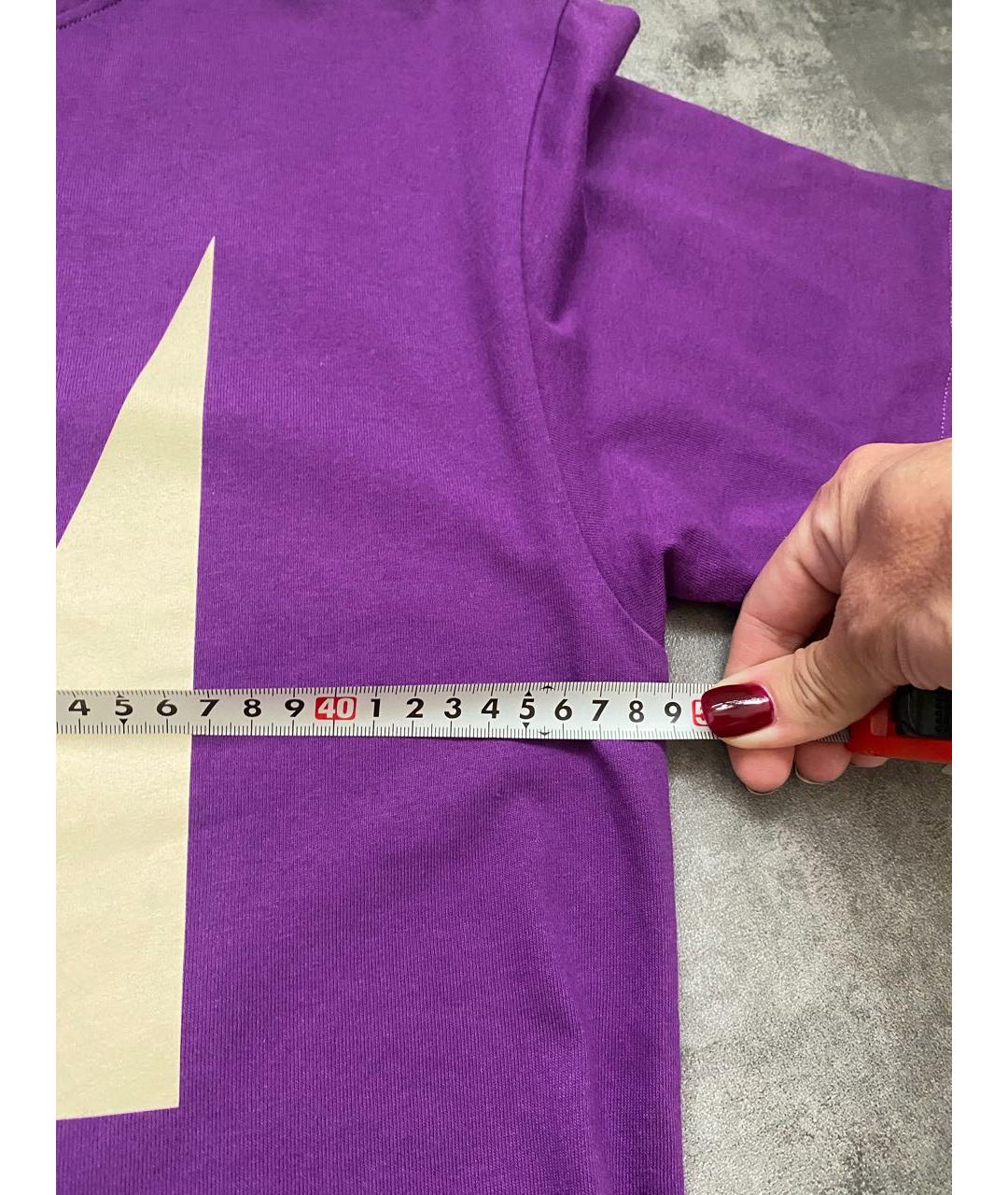 VALENTINO Фиолетовая футболка, фото 4