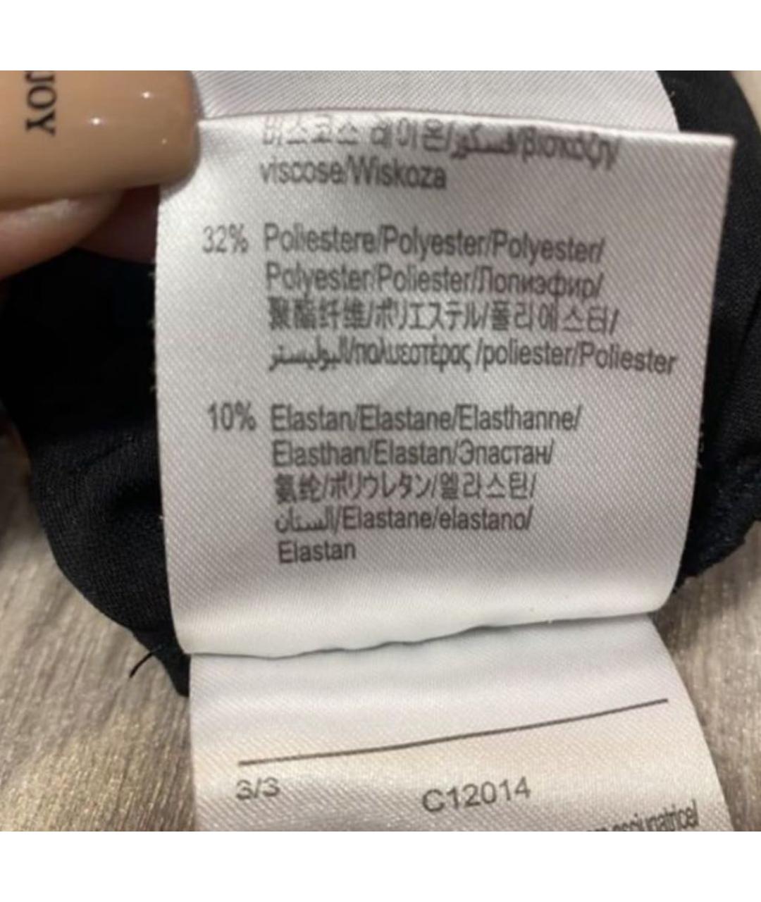 LIU JO Черное вискозное вечернее платье, фото 8