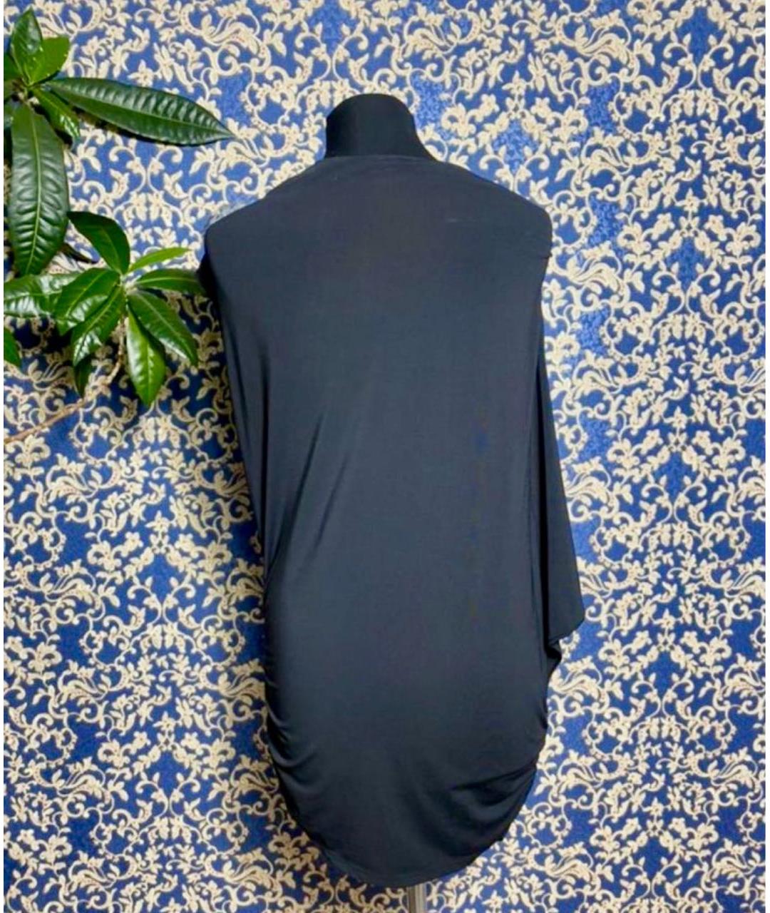 LIU JO Черное вискозное вечернее платье, фото 2