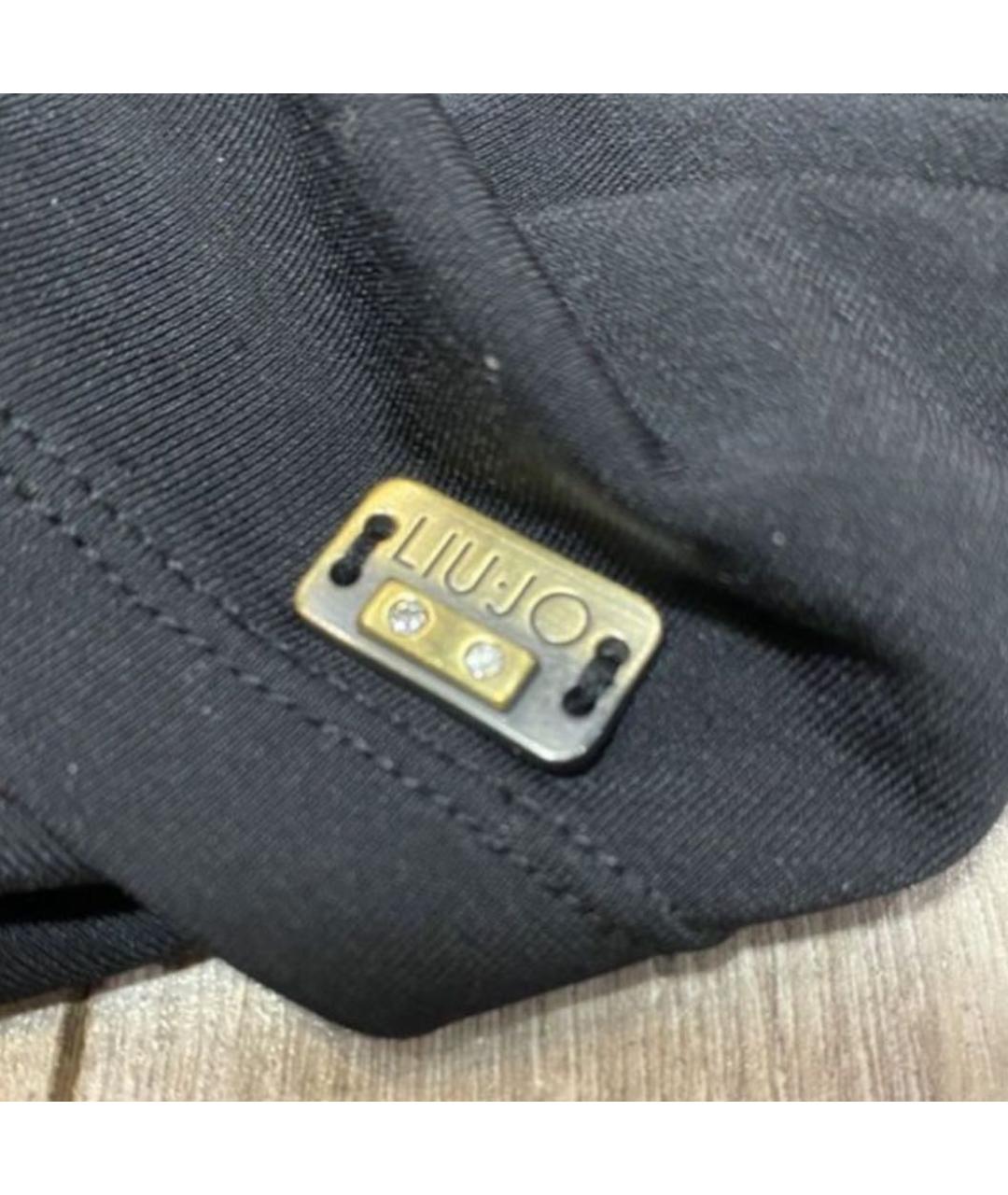 LIU JO Черное вискозное вечернее платье, фото 5