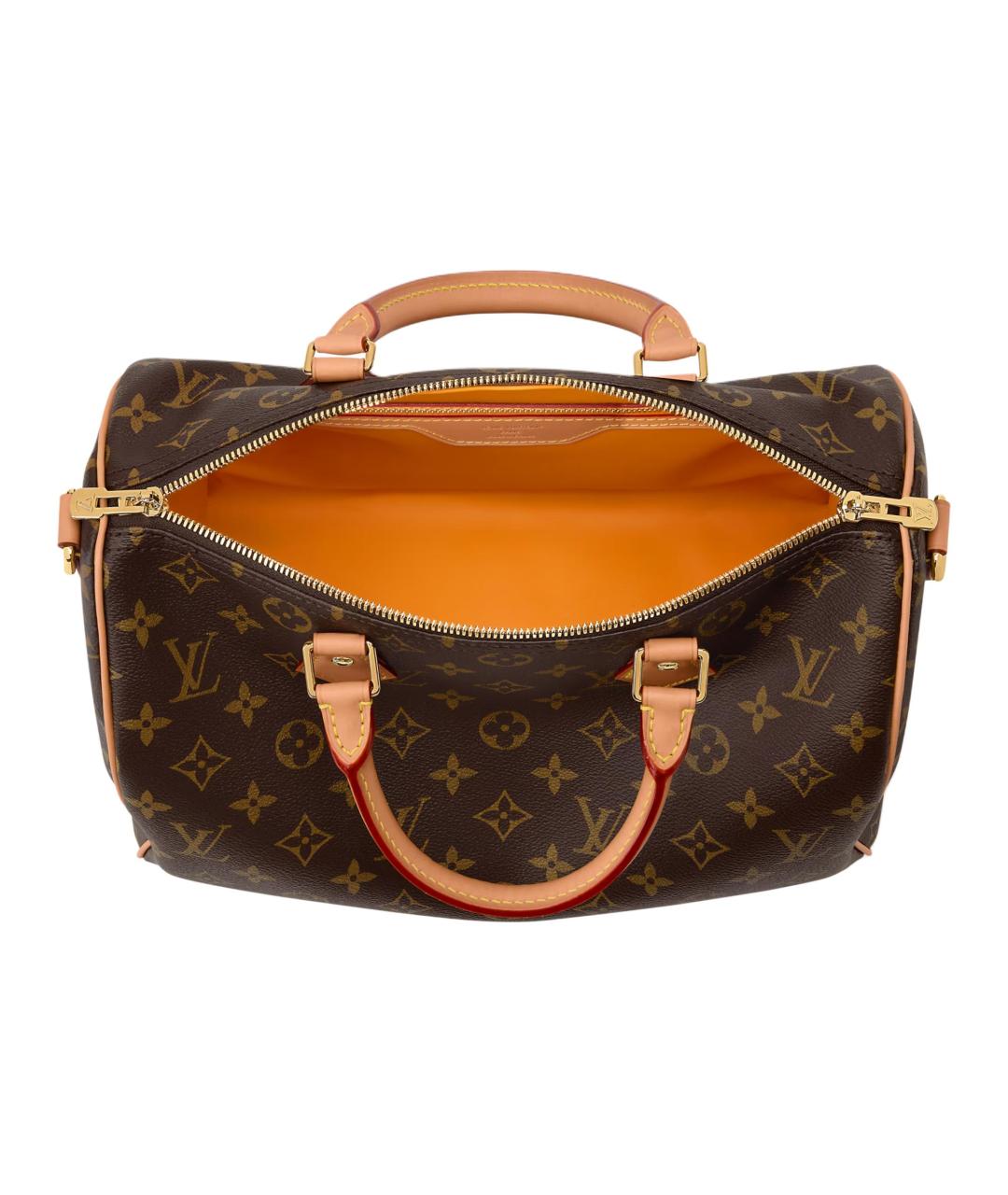 LOUIS VUITTON Коричневая сумка тоут из канвы, фото 3