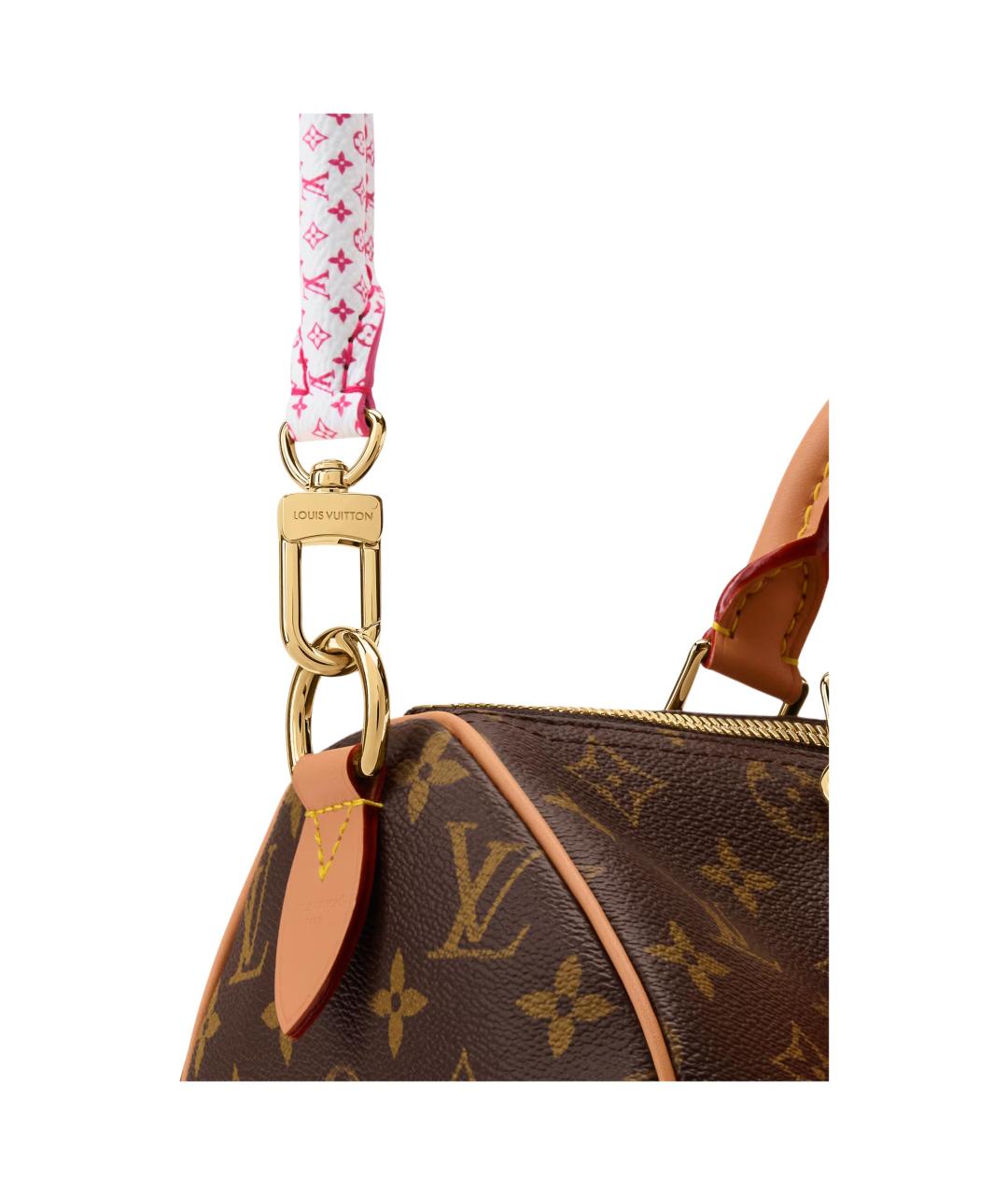 LOUIS VUITTON Коричневая сумка тоут из канвы, фото 5
