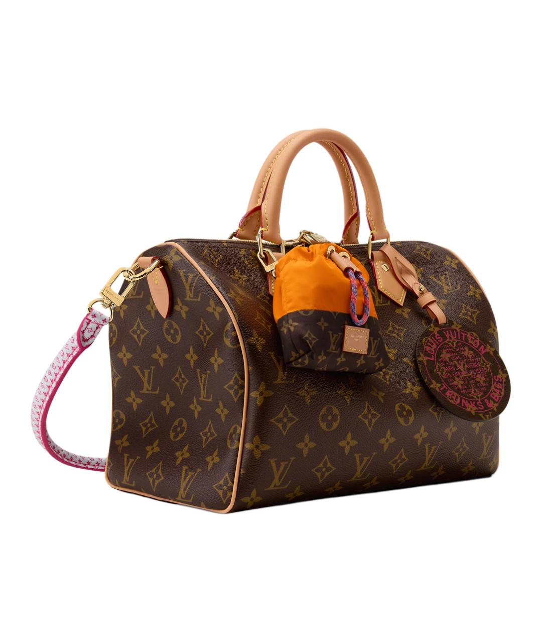 LOUIS VUITTON Коричневая сумка тоут из канвы, фото 2
