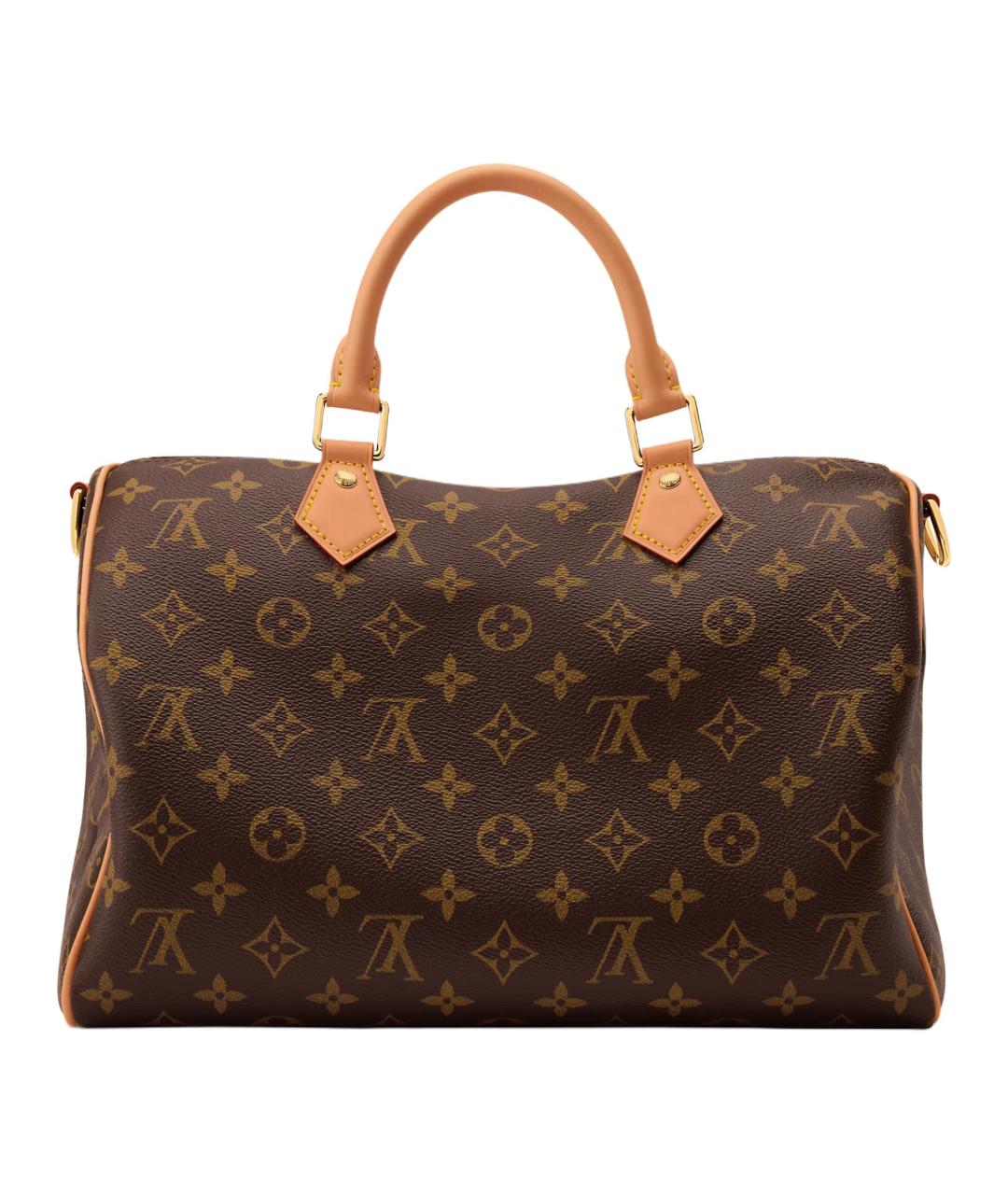 LOUIS VUITTON Коричневая сумка тоут из канвы, фото 4