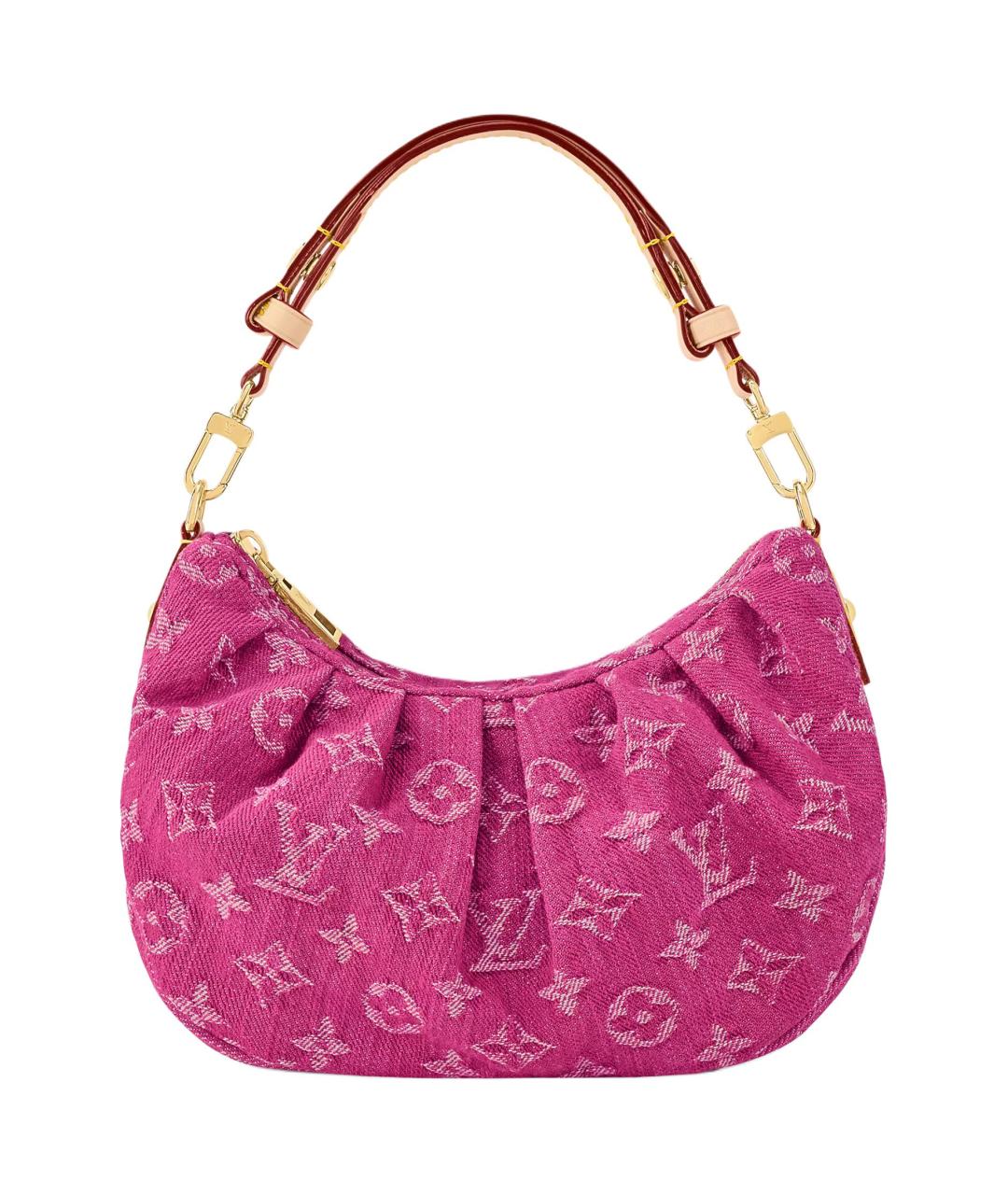 LOUIS VUITTON Розовая хлопковая сумка через плечо, фото 1