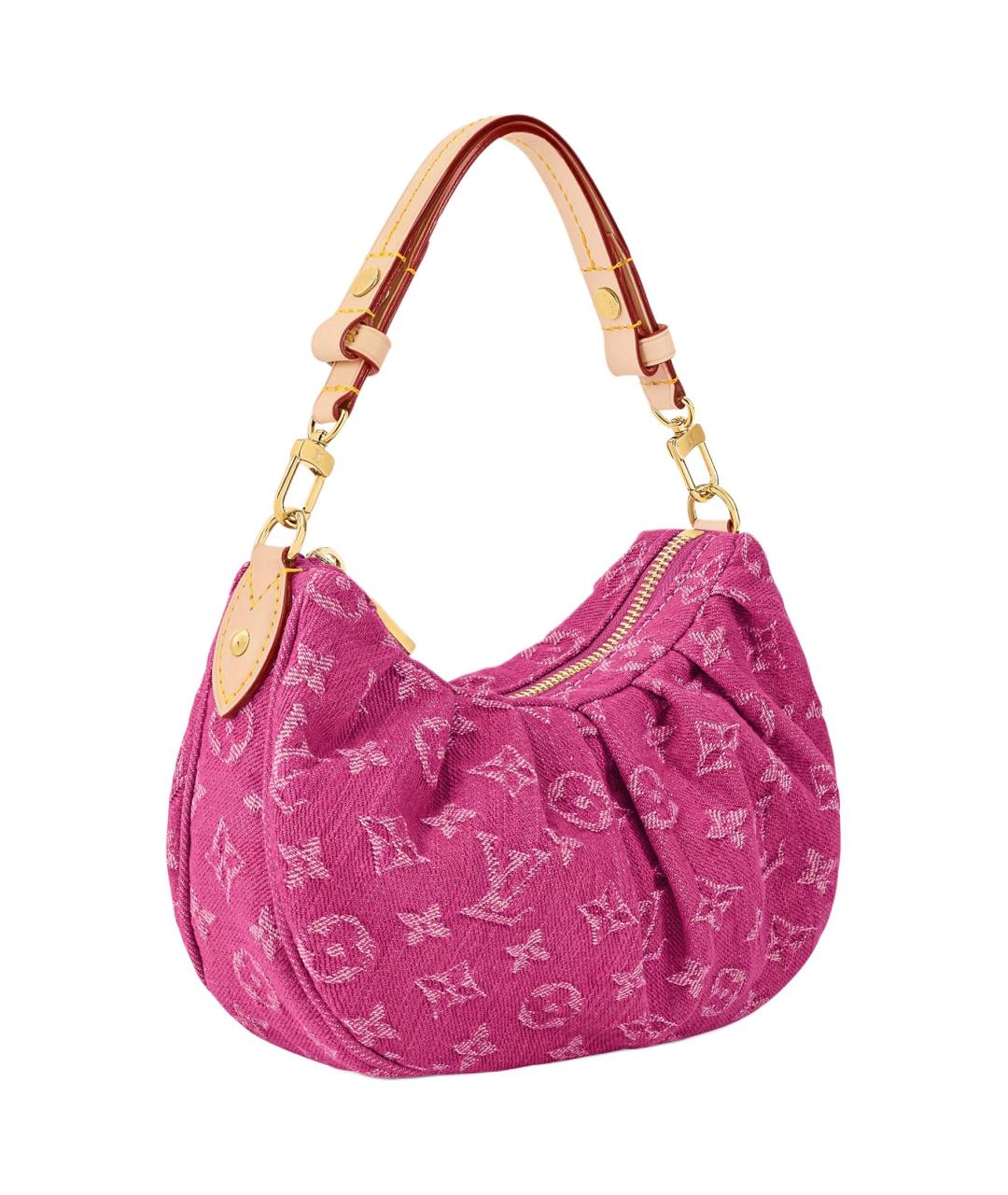 LOUIS VUITTON Розовая хлопковая сумка через плечо, фото 2