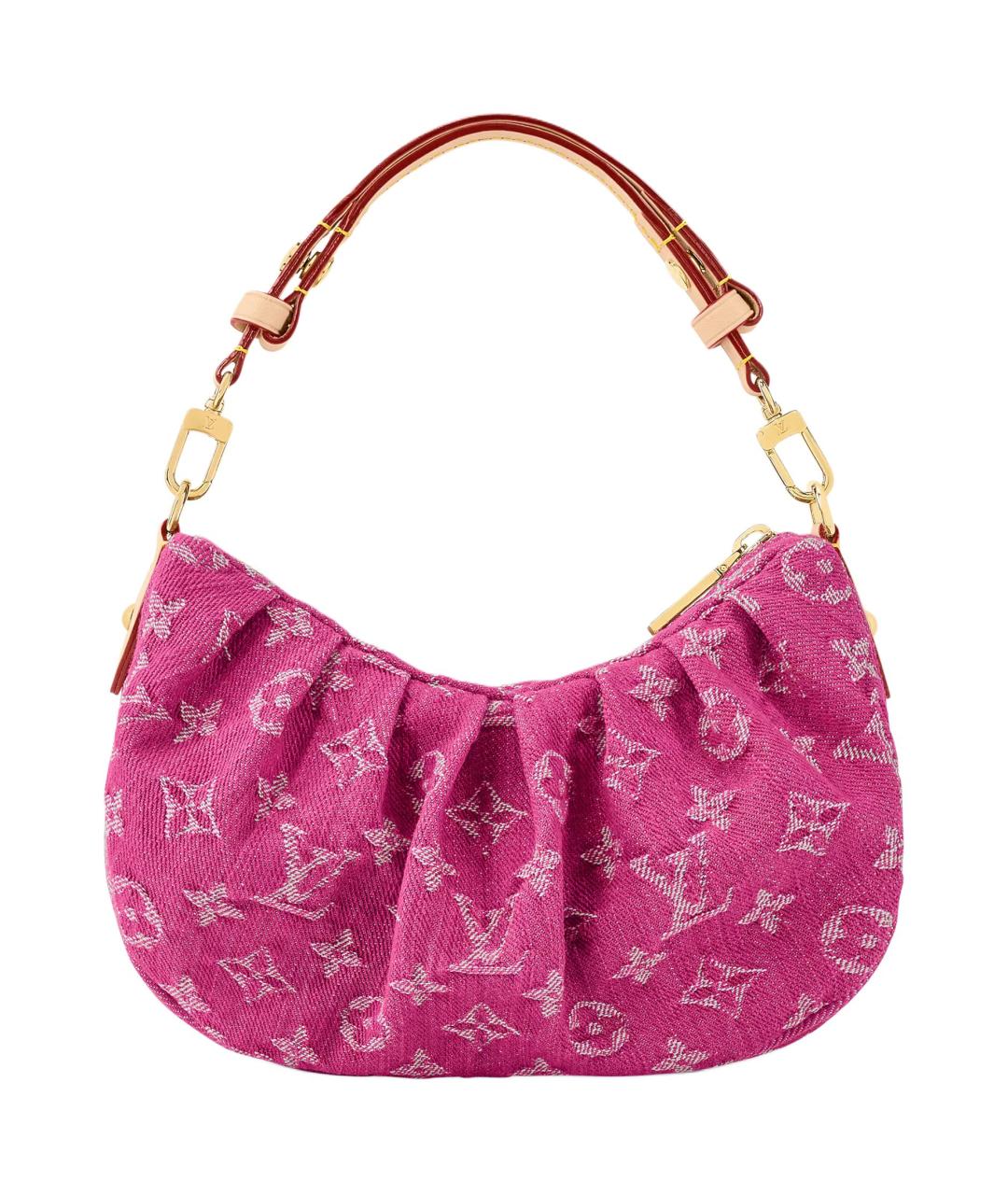 LOUIS VUITTON Розовая хлопковая сумка через плечо, фото 3