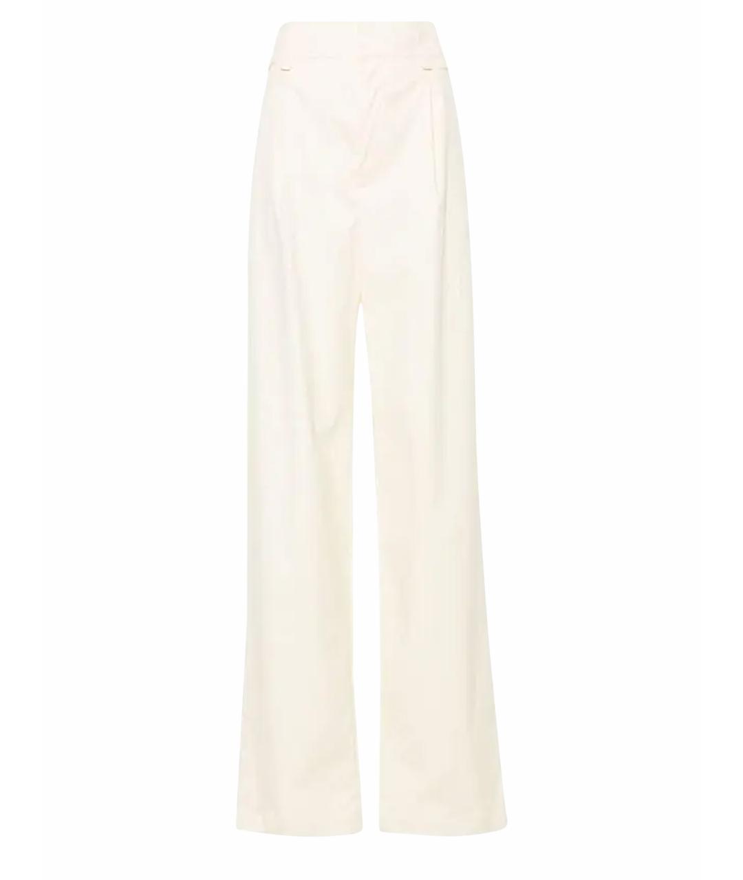 SAINT LAURENT Хлопковые брюки широкие, фото 1