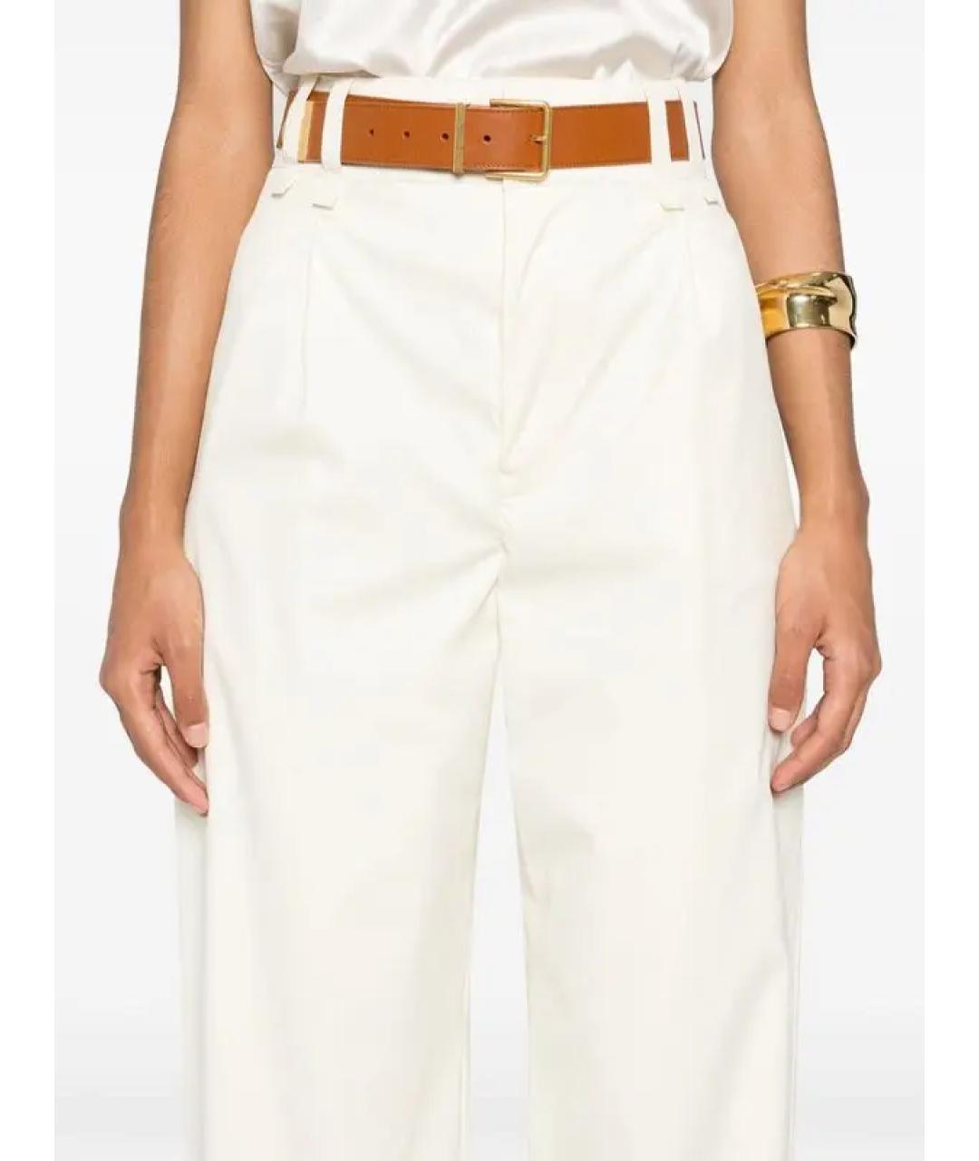 SAINT LAURENT Хлопковые брюки широкие, фото 5