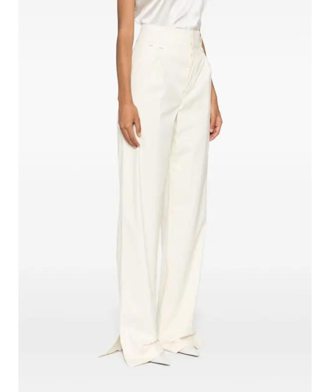 SAINT LAURENT Хлопковые брюки широкие, фото 3