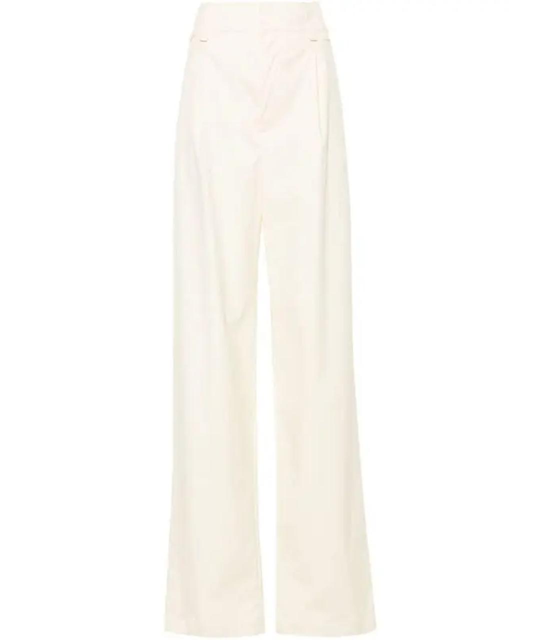 SAINT LAURENT Хлопковые брюки широкие, фото 10