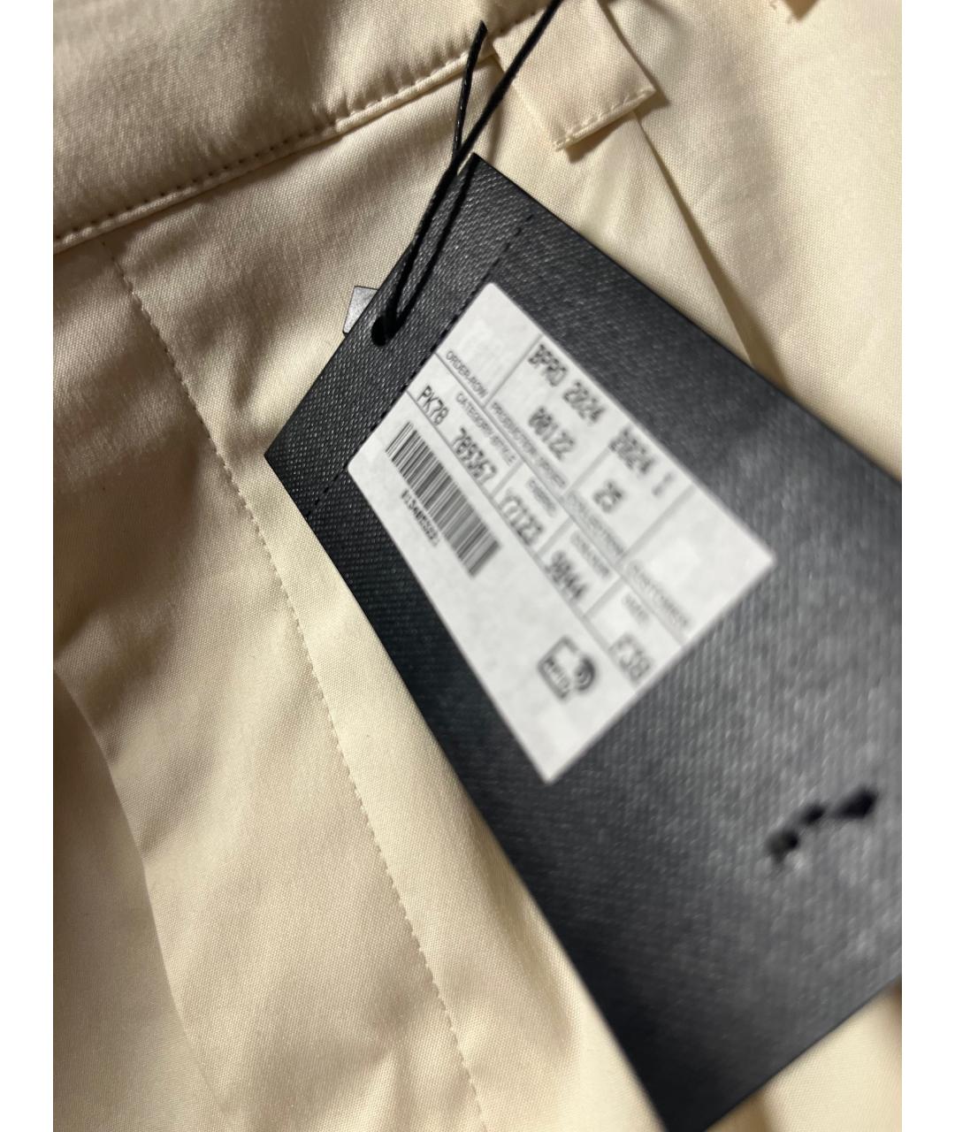 SAINT LAURENT Хлопковые брюки широкие, фото 9