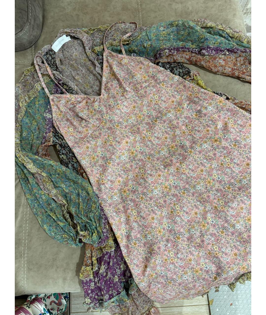 ZIMMERMANN Мульти шелковое повседневное платье, фото 5