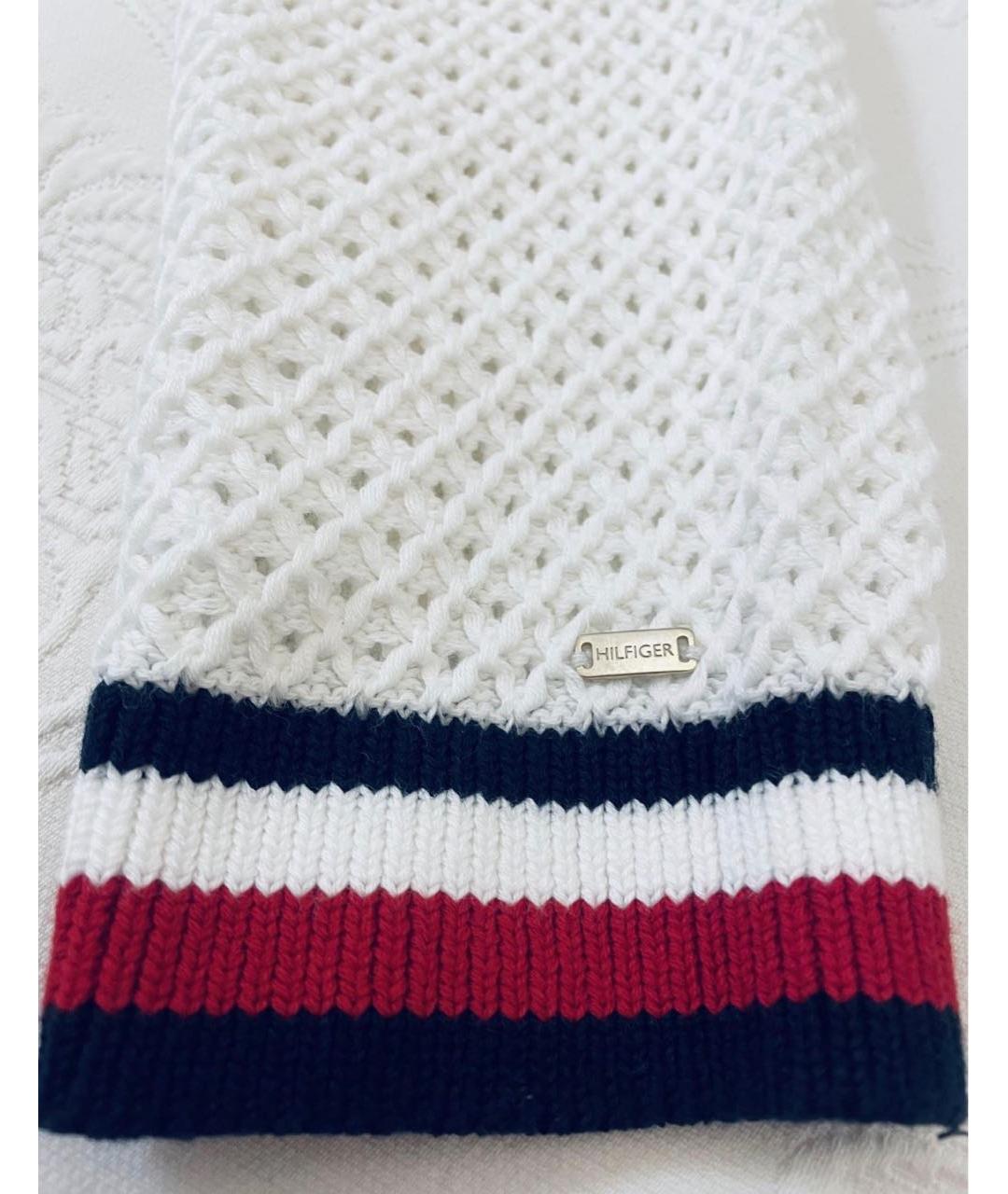 TOMMY HILFIGER Белый хлопковый джемпер / свитер, фото 4