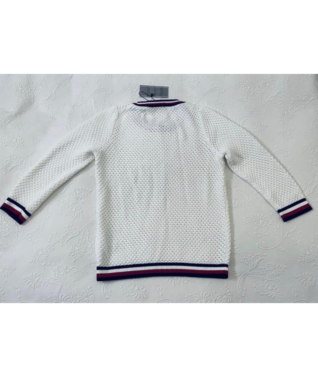 TOMMY HILFIGER Белый хлопковый джемпер / свитер, фото 3