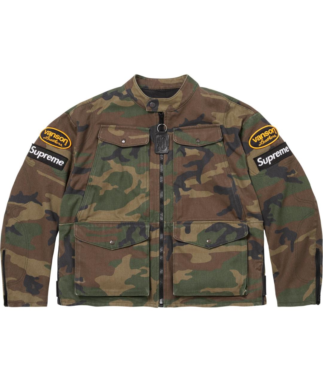 SUPREME Хаки деним куртка, фото 1