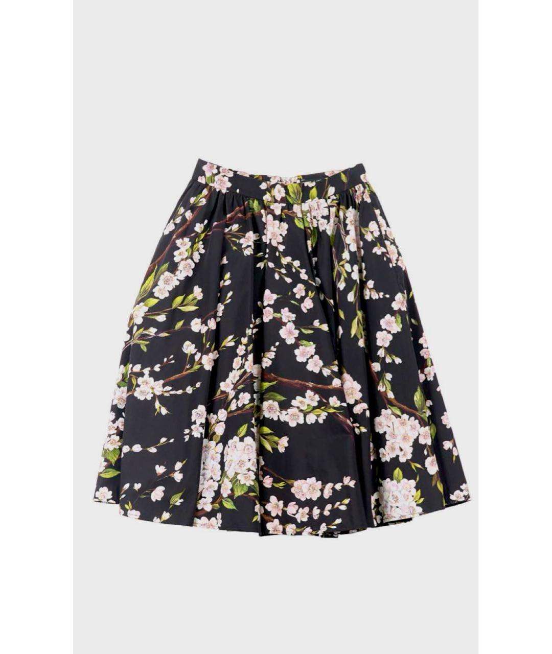 DOLCE&GABBANA Мульти хлопковая юбка миди, фото 5