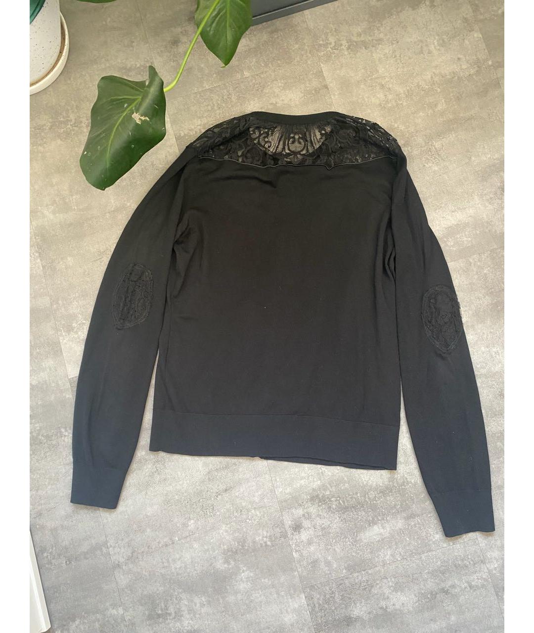 DOLCE&GABBANA Черный шерстяной кардиган, фото 3