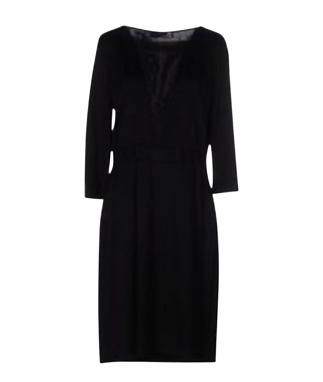 LOVE MOSCHINO Черное вискозное вечернее платье, фото 1