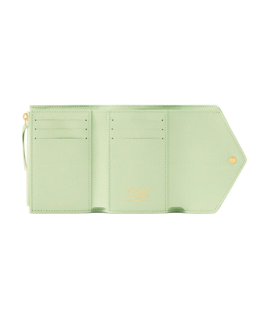 LOUIS VUITTON Салатовый кошелек, фото 5