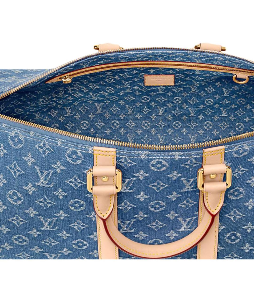 LOUIS VUITTON Синяя дорожная/спортивная сумка, фото 5