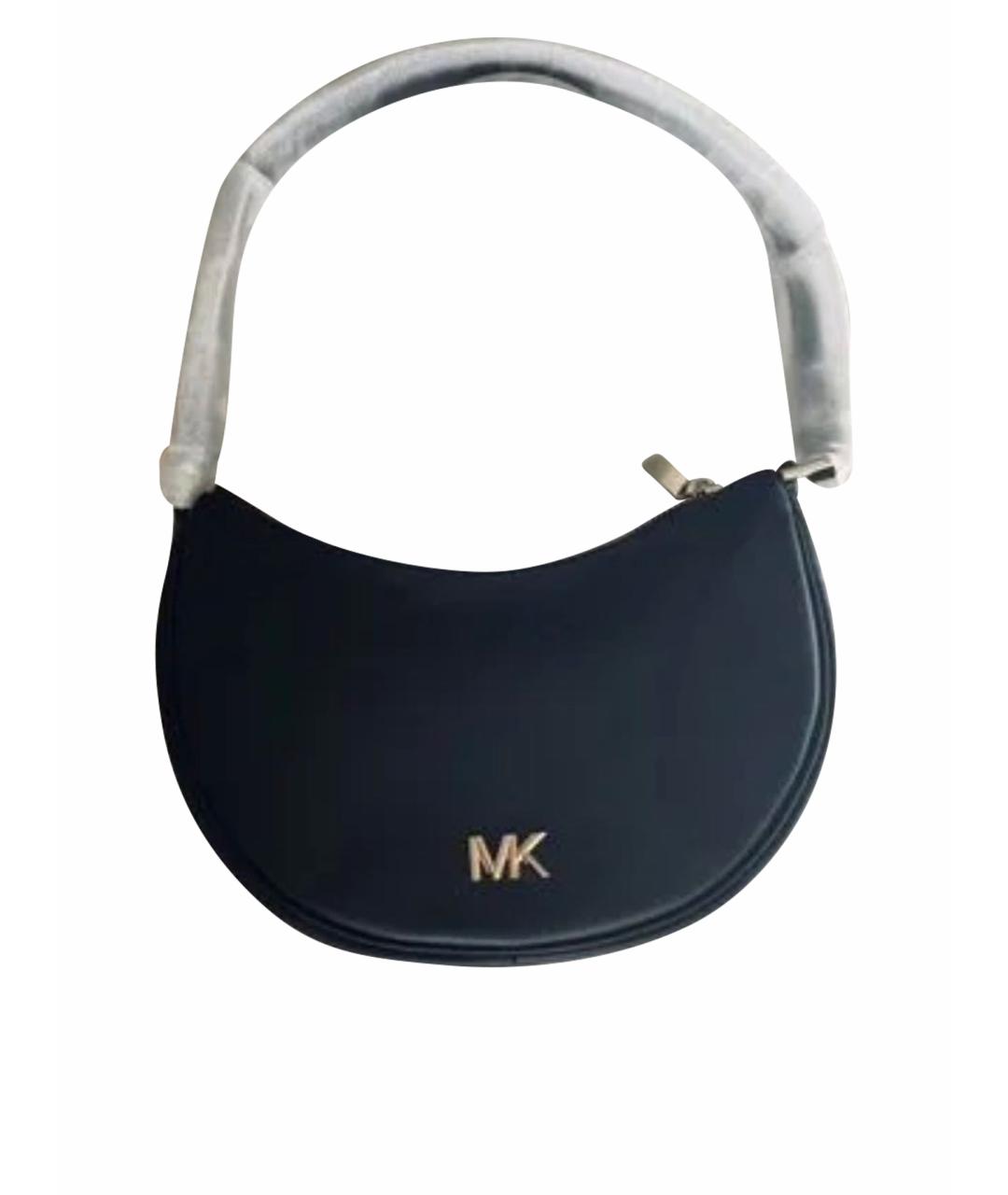 MICHAEL MICHAEL KORS Черная кожаная сумка с короткими ручками, фото 1