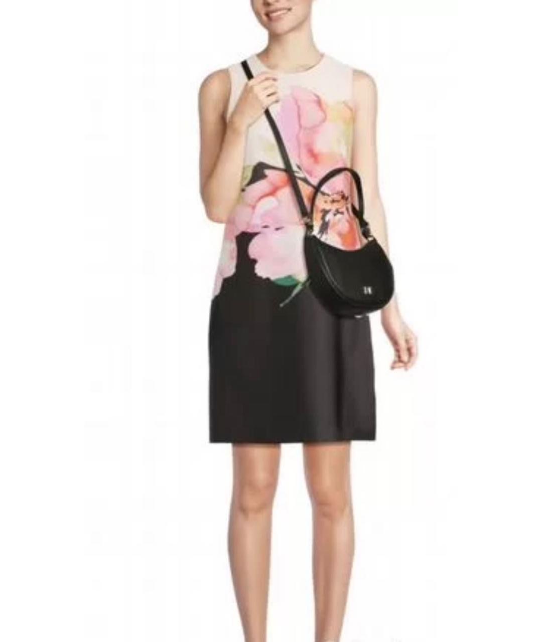 MICHAEL MICHAEL KORS Черная кожаная сумка с короткими ручками, фото 7