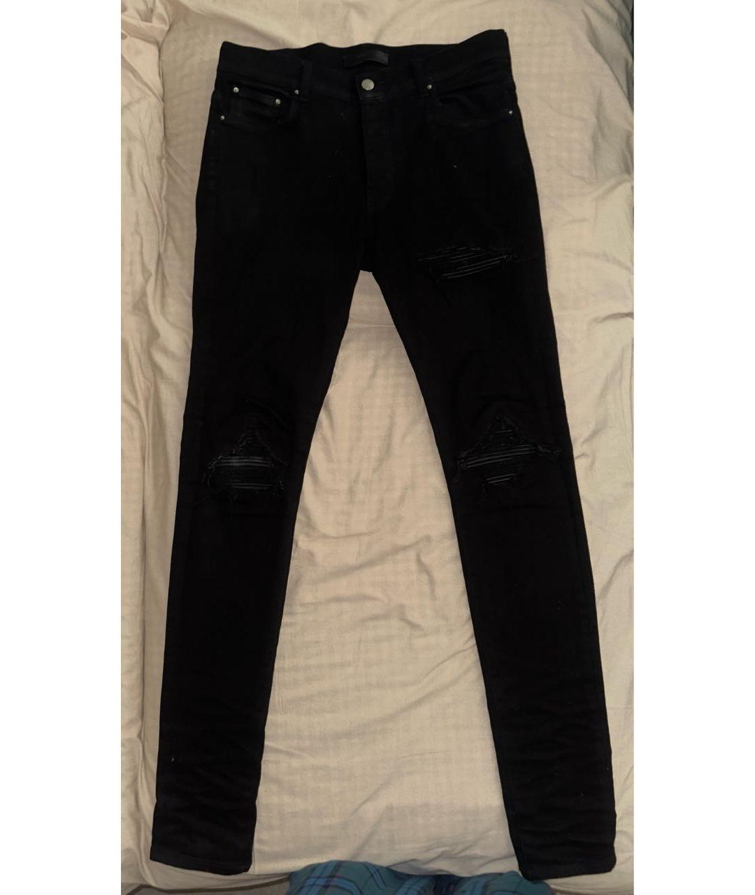 AMIRI Черные джинсы скинни, фото 5
