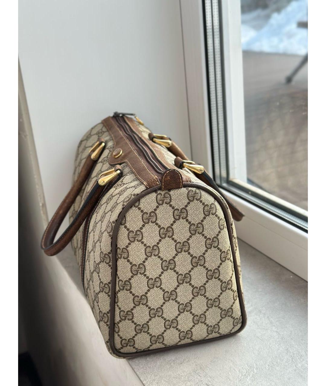 GUCCI Коричневая дорожная/спортивная сумка, фото 2