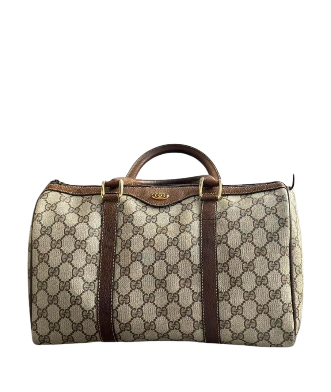 GUCCI Коричневая дорожная/спортивная сумка, фото 1