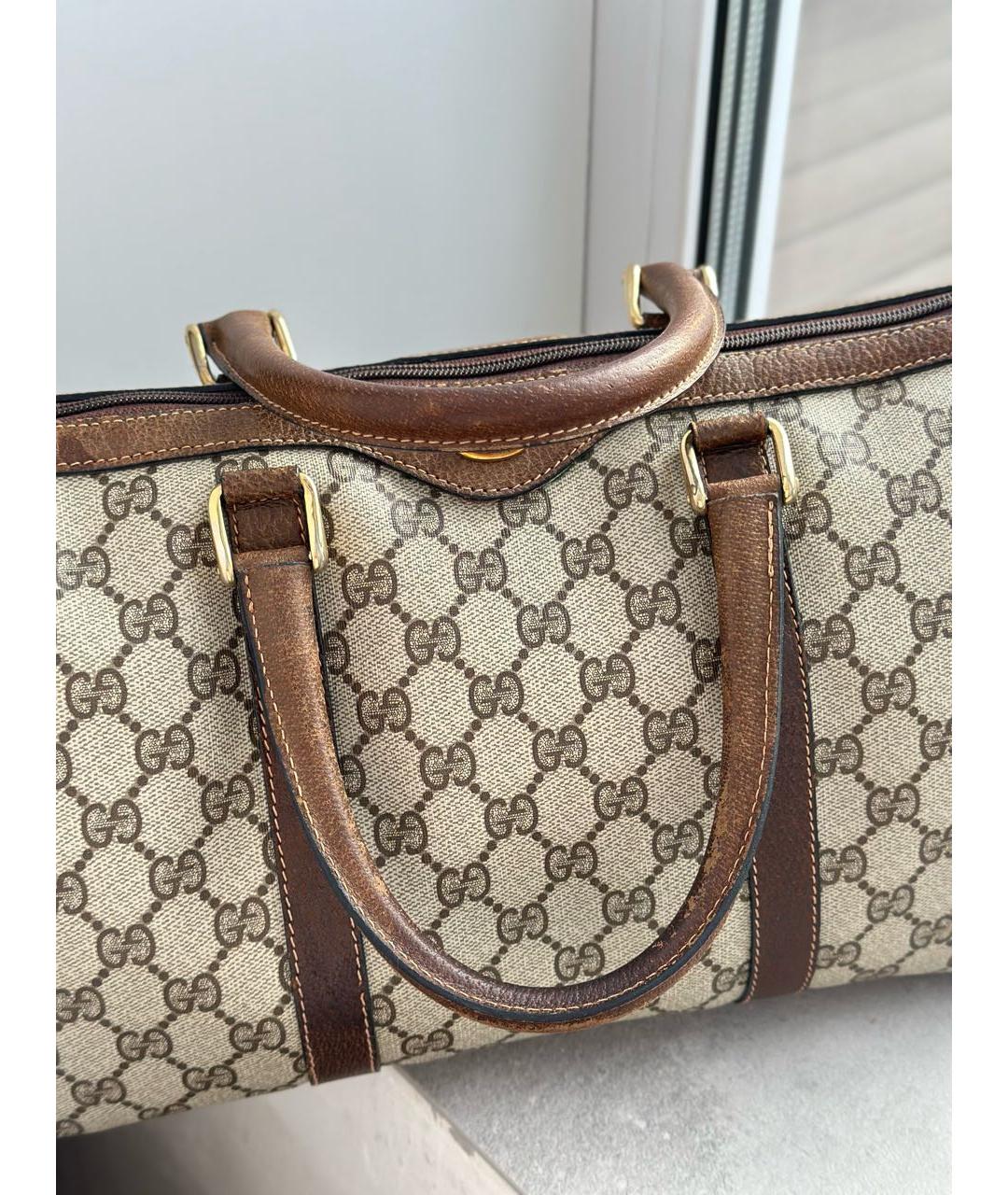 GUCCI Коричневая дорожная/спортивная сумка, фото 8