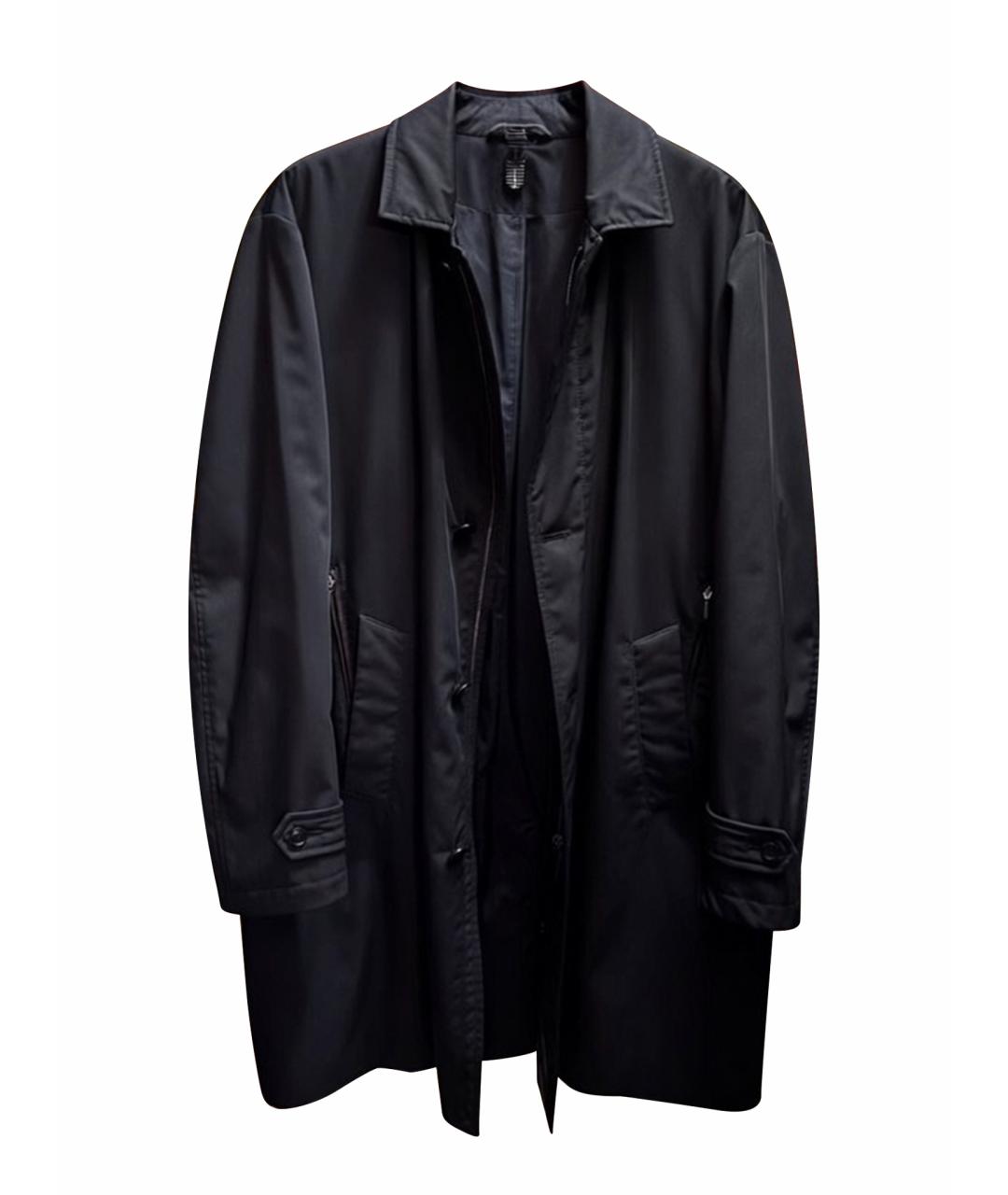 BRIONI Черный кашемировый тренч / плащ, фото 1