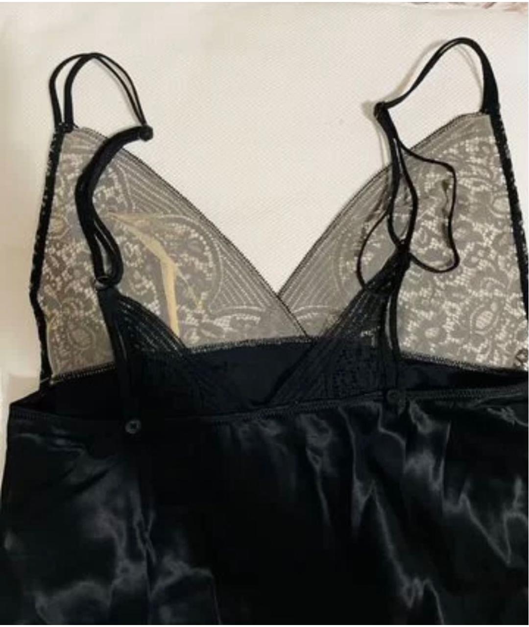 CHANTAL THOMASS Черная шелковая майка, фото 4