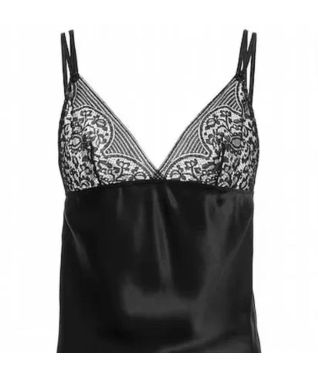 CHANTAL THOMASS Черная шелковая майка, фото 2