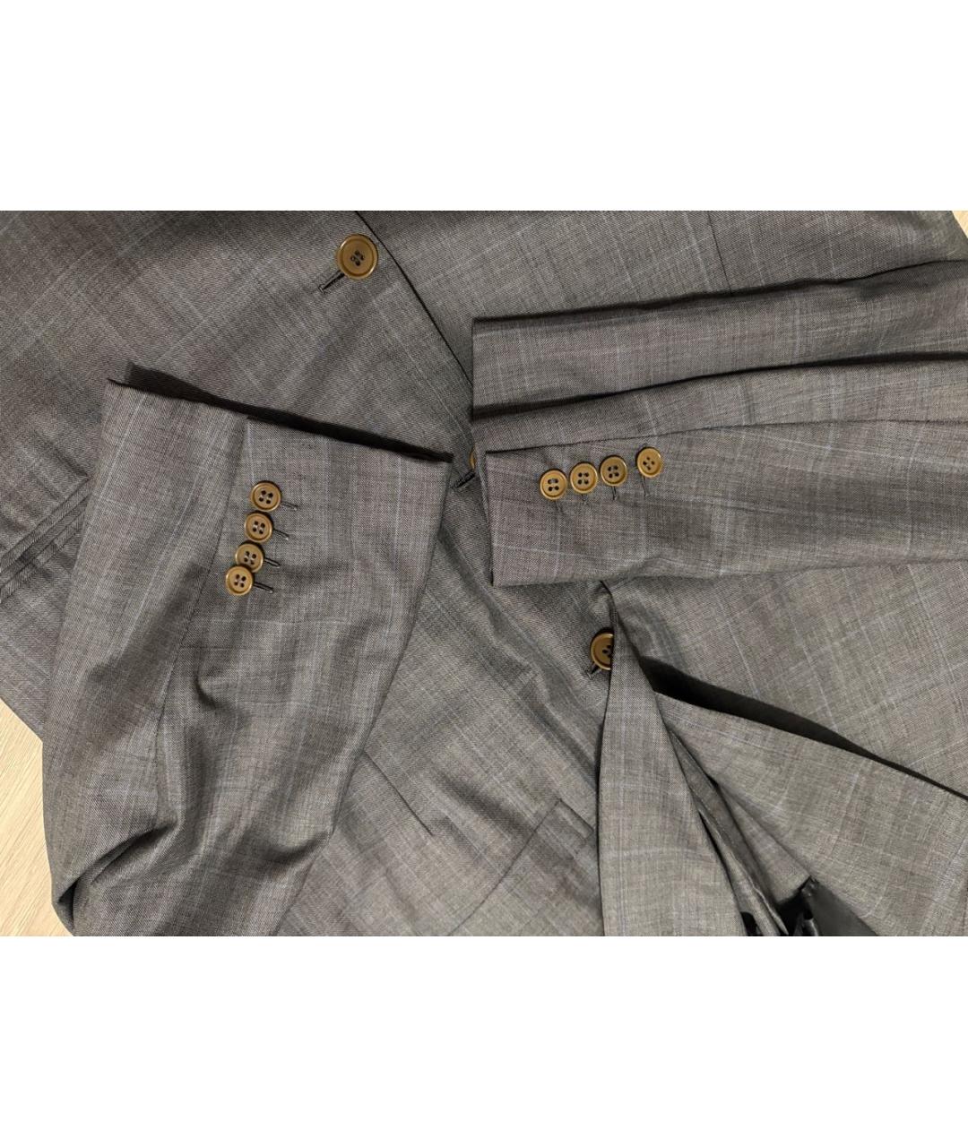 BRIONI Антрацитовый шерстяной пиджак, фото 3