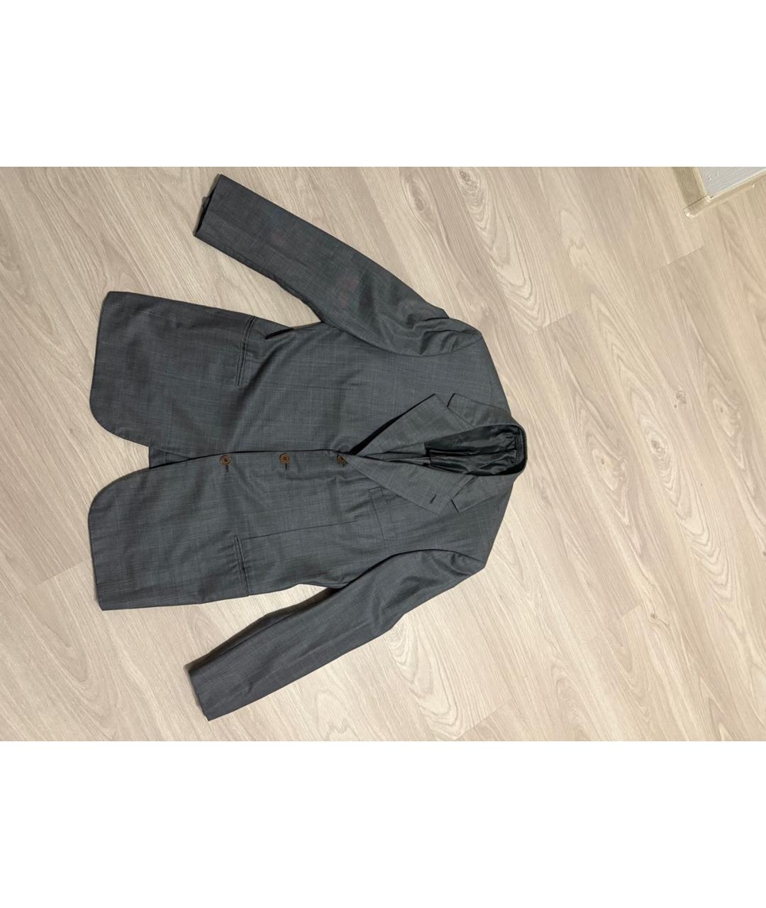 BRIONI Антрацитовый шерстяной пиджак, фото 9