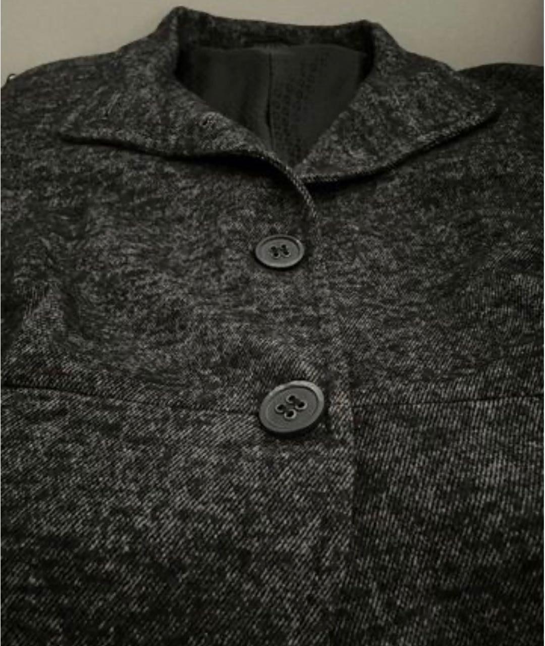 MARELLA Антрацитовый шерстяной жакет/пиджак, фото 5