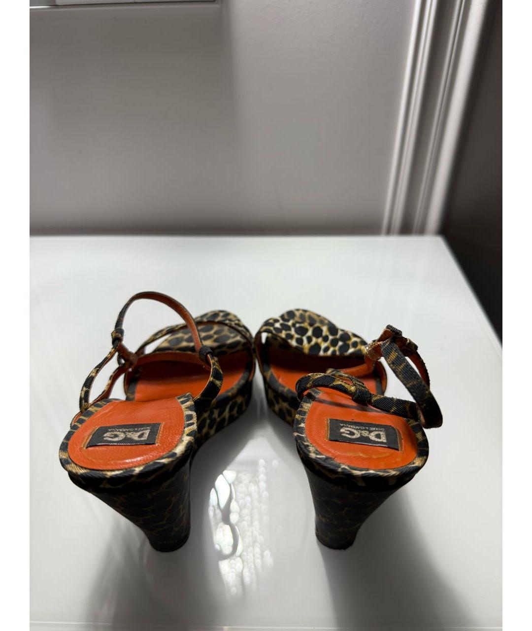 DOLCE&GABBANA Черные босоножки, фото 3