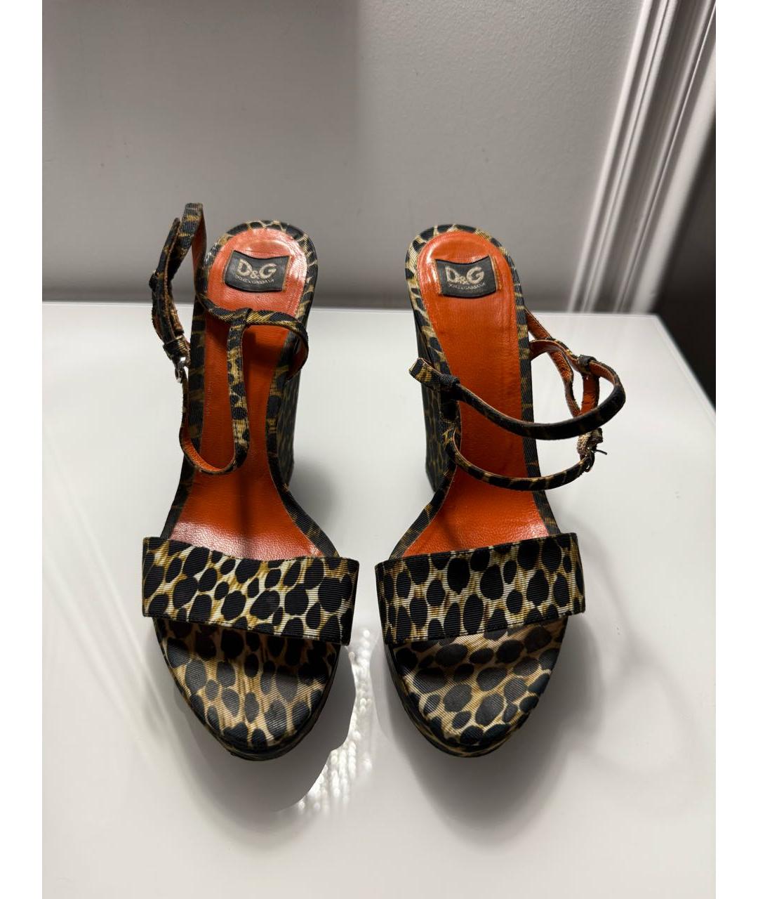 DOLCE&GABBANA Черные босоножки, фото 2