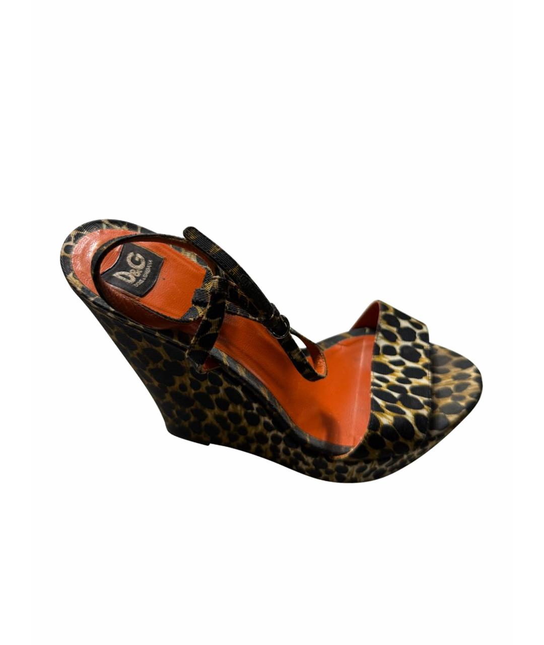 DOLCE&GABBANA Черные босоножки, фото 1