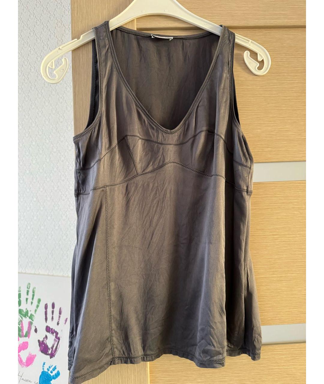 BRUNELLO CUCINELLI Шелковая майка, фото 5