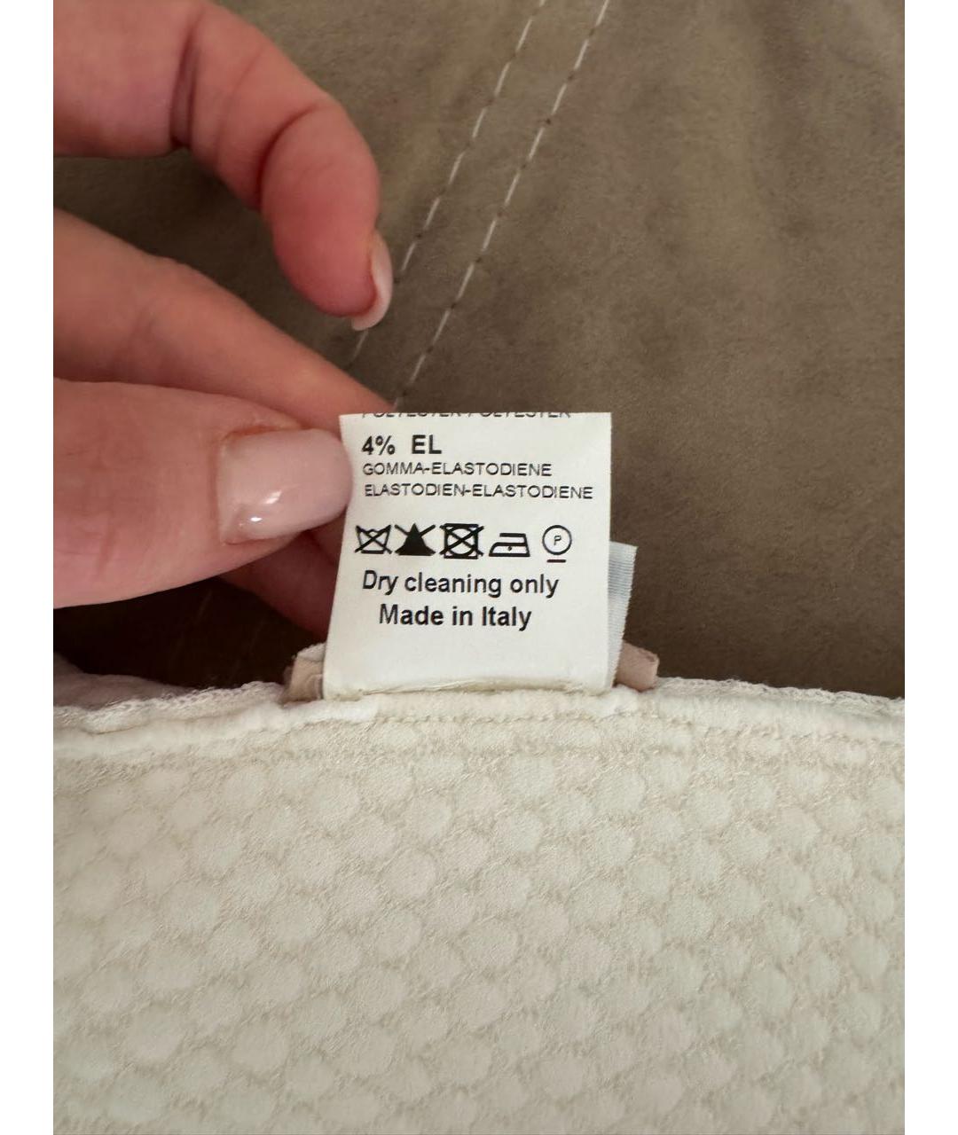 ALAIA Белое вискозное повседневное платье, фото 4