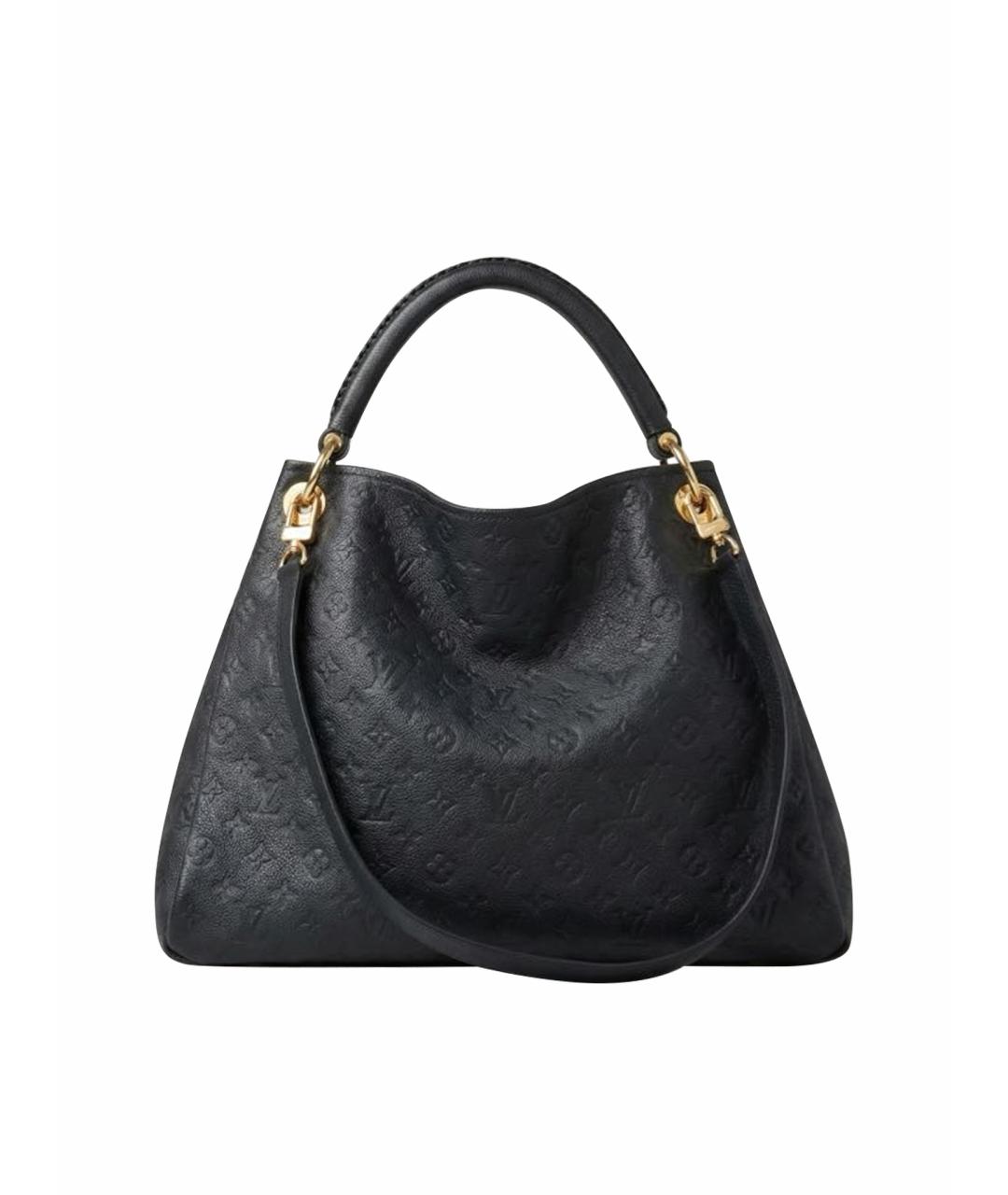 LOUIS VUITTON Темно-синяя кожаная сумка тоут, фото 1