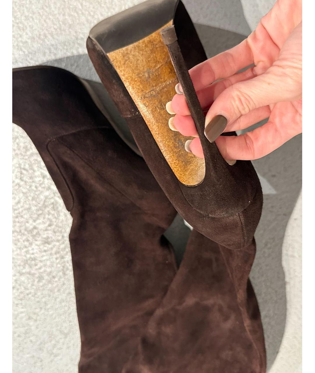 LE SILLA Коричневые ботфорты, фото 5