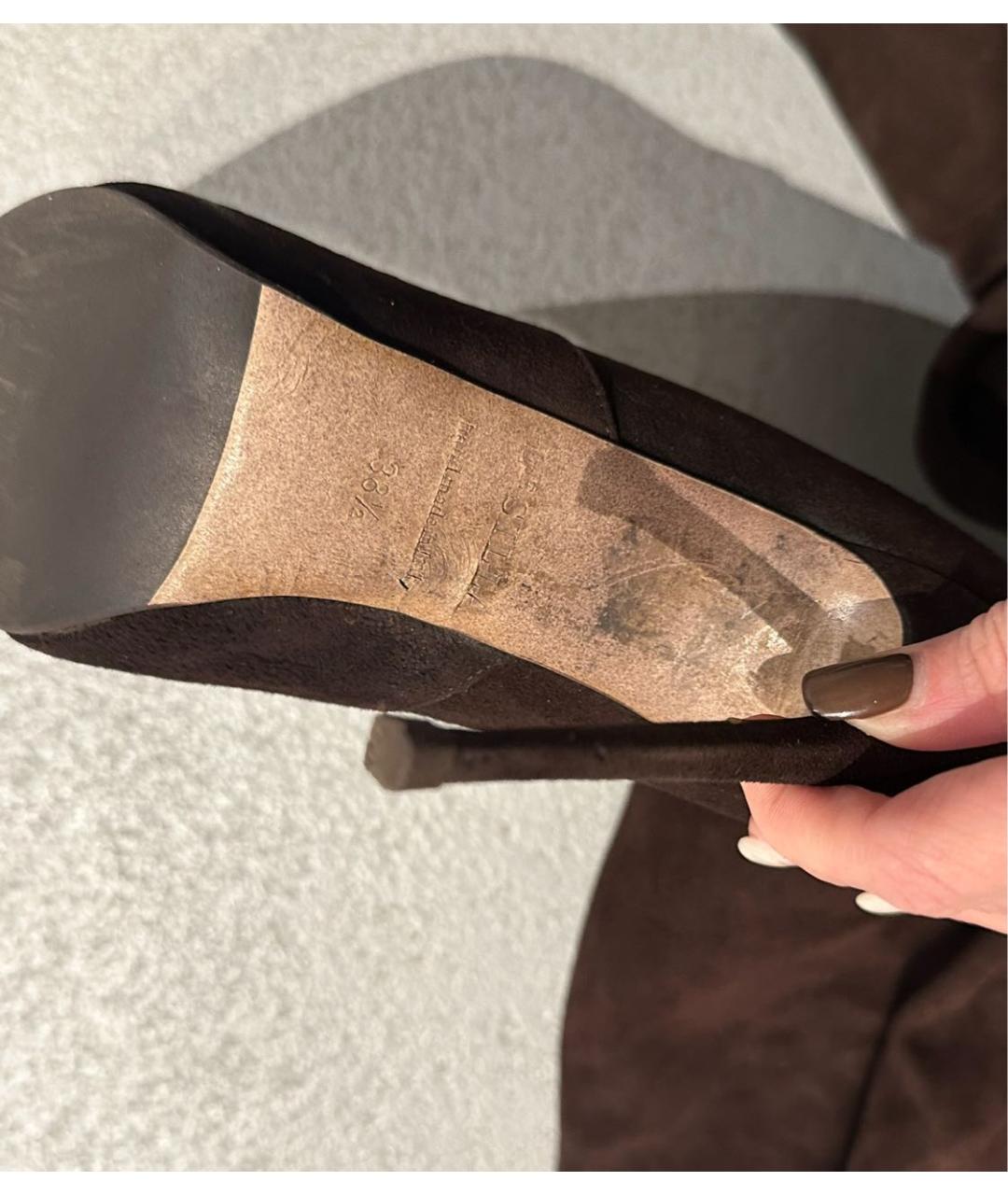 LE SILLA Коричневые ботфорты, фото 6